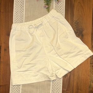 Casual Cream Shorts